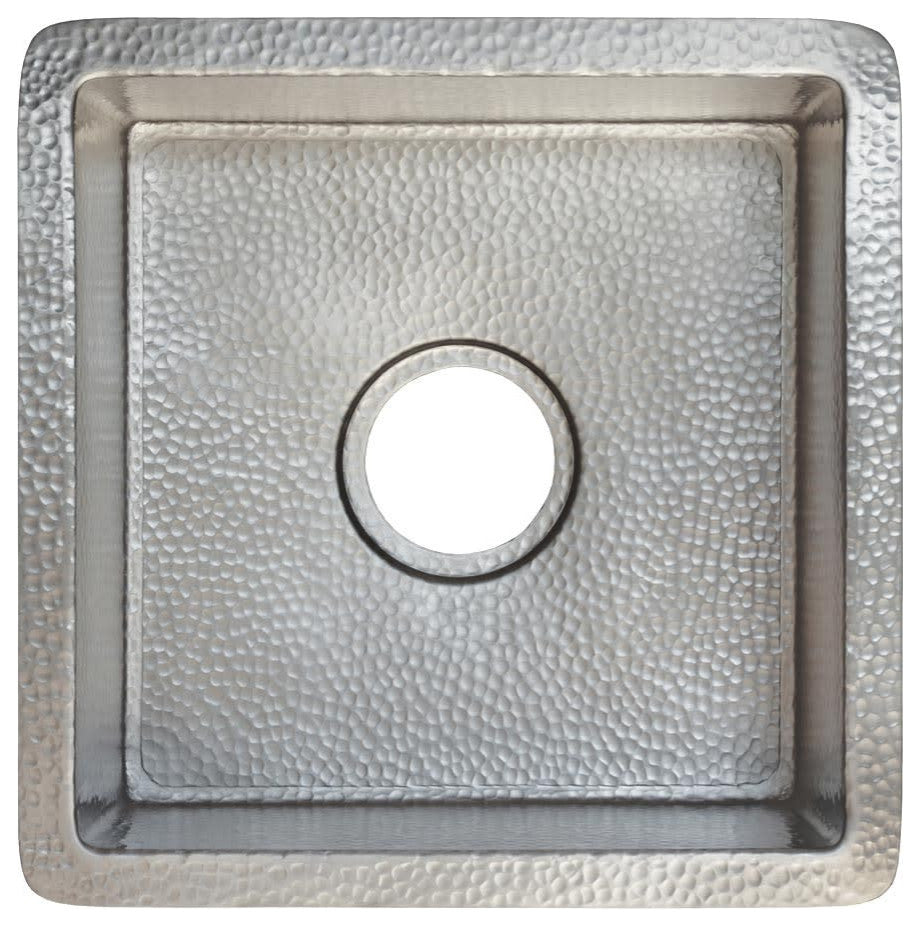 Native Trails CPS34 Cantina 13" Undermount Single Basin Copper - Brushed Nickel