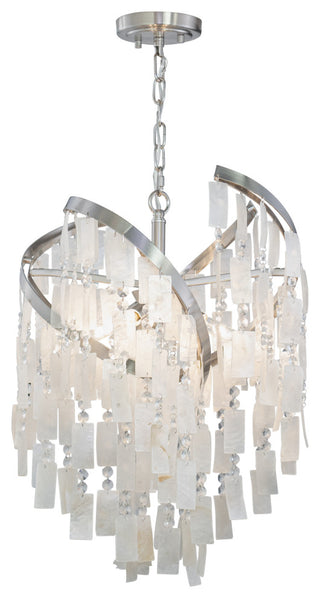 Isabel 16" 4 Light Pendant Satin Nickel