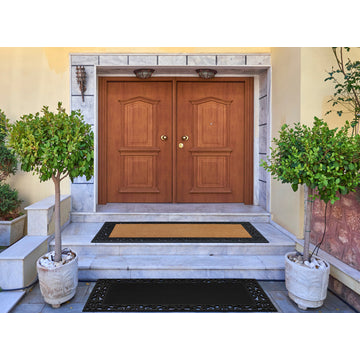 A1HC Paisley Border Heavy Duty Large Size Doormat 2 Pack(30"�X48"� & 30"�X60"�)