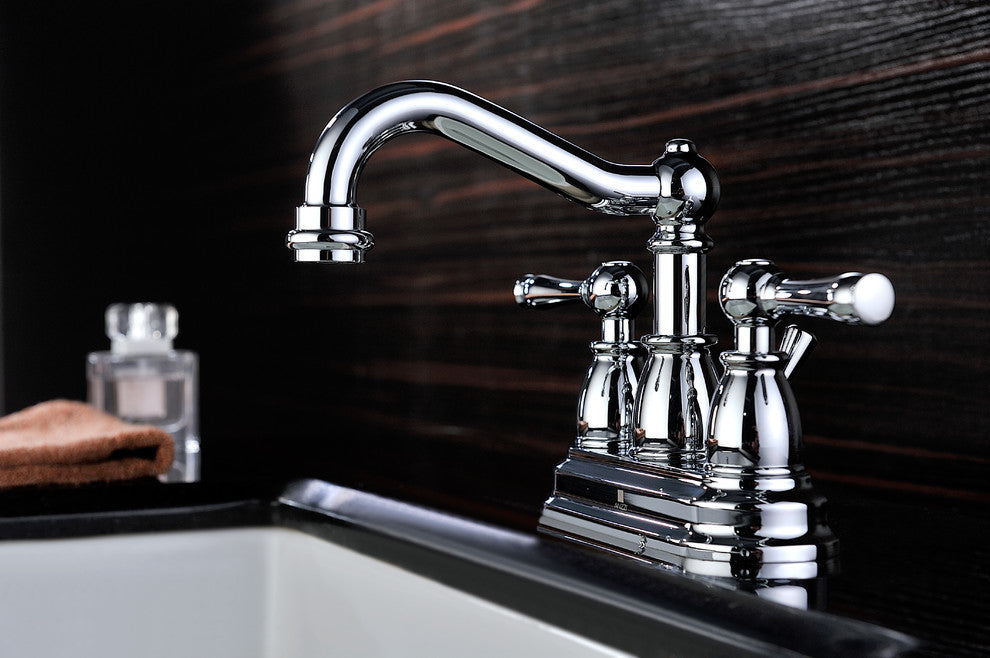 ANZZI Edge Series 4 in. Centerset 2-Handle Mid-Arc Bathroom Faucet