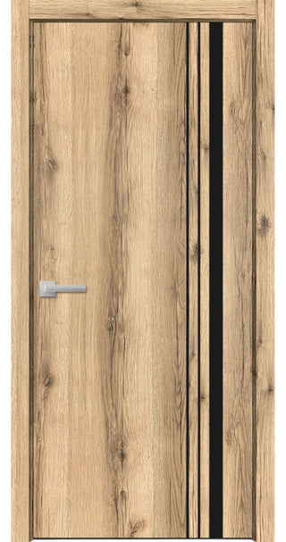 Solid French Door 30 x 96 | Planum 0011 Oak with| Bathroom