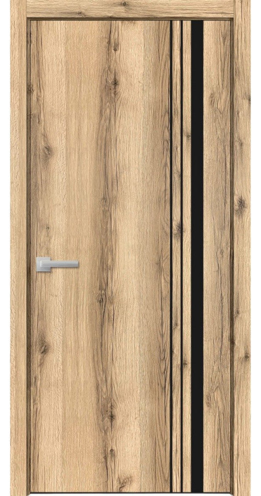 Solid French Door 30 x 96 | Planum 0011 Oak with| Bathroom