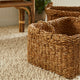 Seagrass Rectangular Baskets With Cuffs, Set of 3