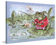 Marmont Hill, "Freddie Gone Fishing" by Reesa Qualia on Wrapped Canvas, 18x12