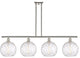 Innovations 516-4I-PN-G1215-10 4 Light Island Light, Polished Nickel