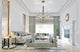Iissa 10L 40" Gold Clear Chandelier