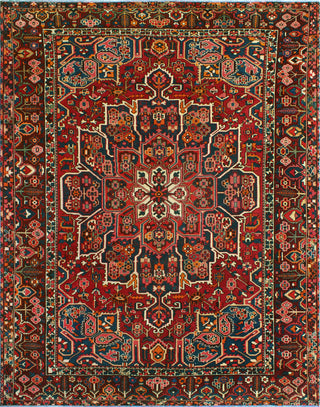Fine Vintage Bakhtiari Nikolas Red/Eggplant Rug, 8'11 x 11'7