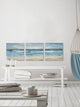 Blue Waves Triptych, 120"x40"