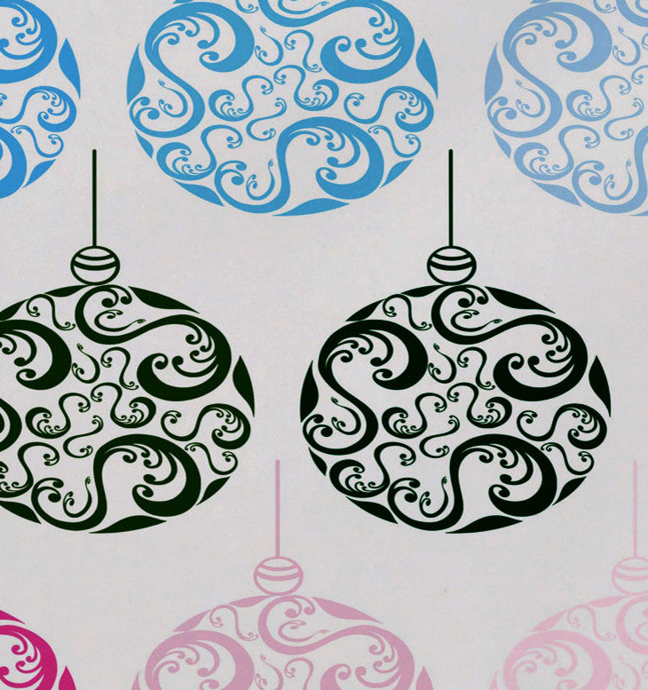 Decorative Holiday Placemat, Set of 4 Geometric, Teal
