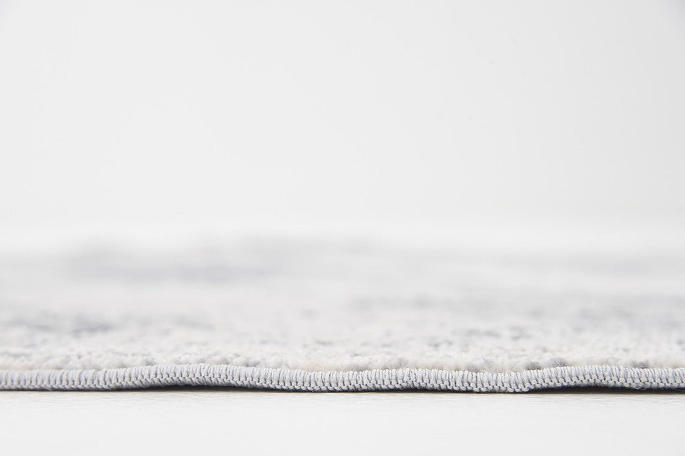 Unique Loom Dark Blue Chateau Jefferson 4' 0 x 4' 0 Round Rug