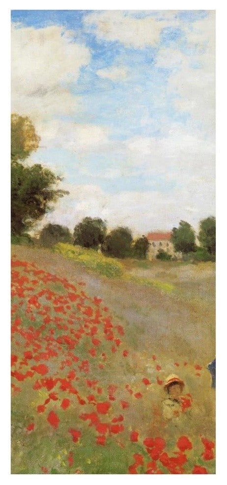 "Field Of Poppies (Les Coquelicots) 1873 (center)" Paper Art, 18"x38"