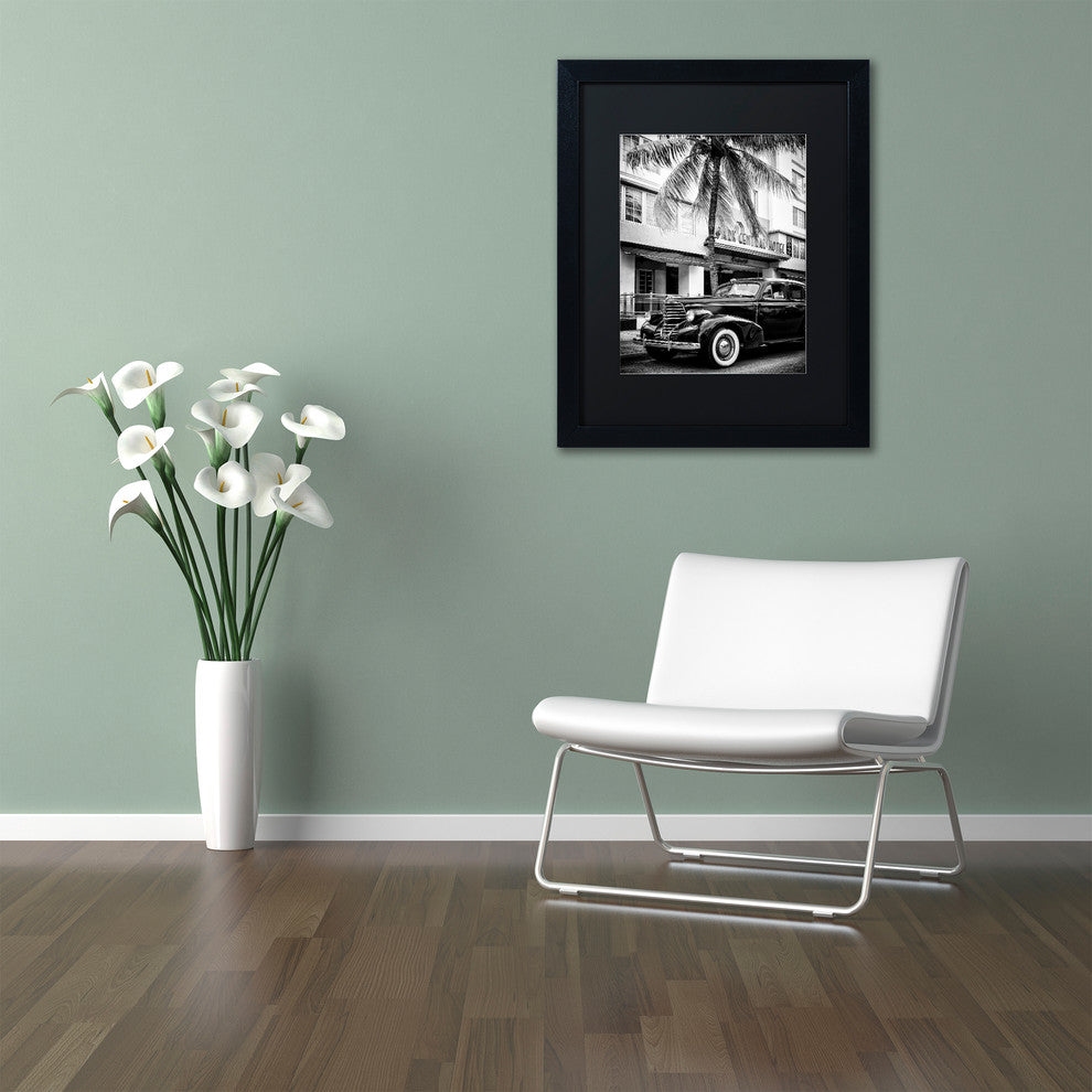 Philippe Hugonnard 'Classic Car Miami Beach' Matted Framed Art, 16x20