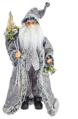 18" Kringle Klaus Silver Santa