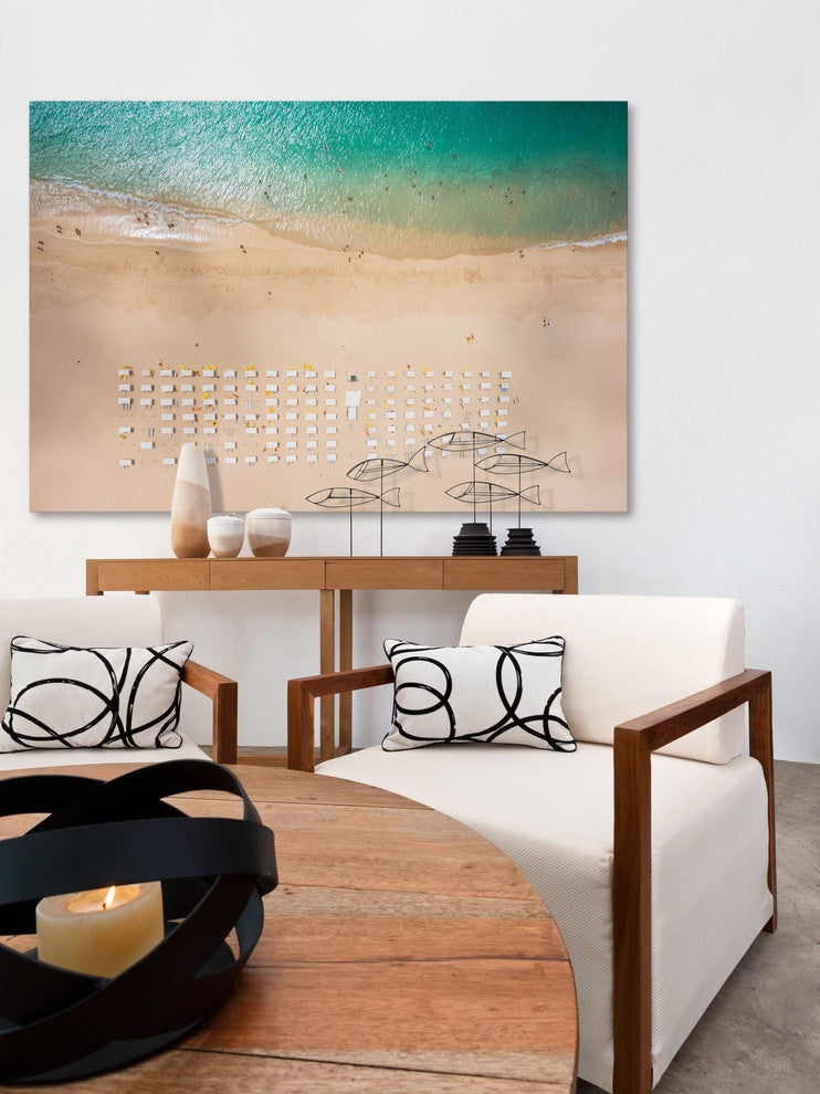 "Beach Goers" Painting Print on Canvas