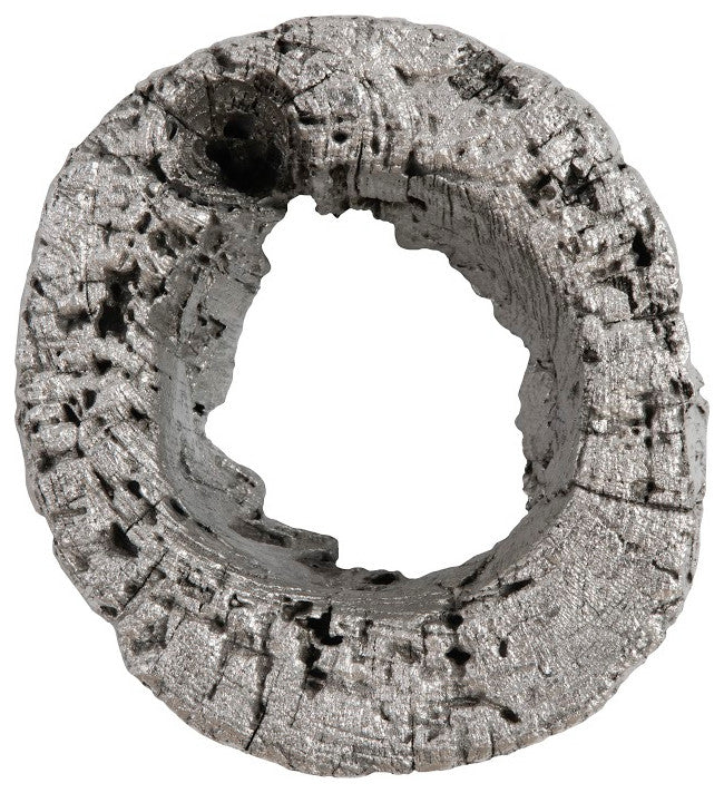 Cast Eroded Wood Circle Wall Tile