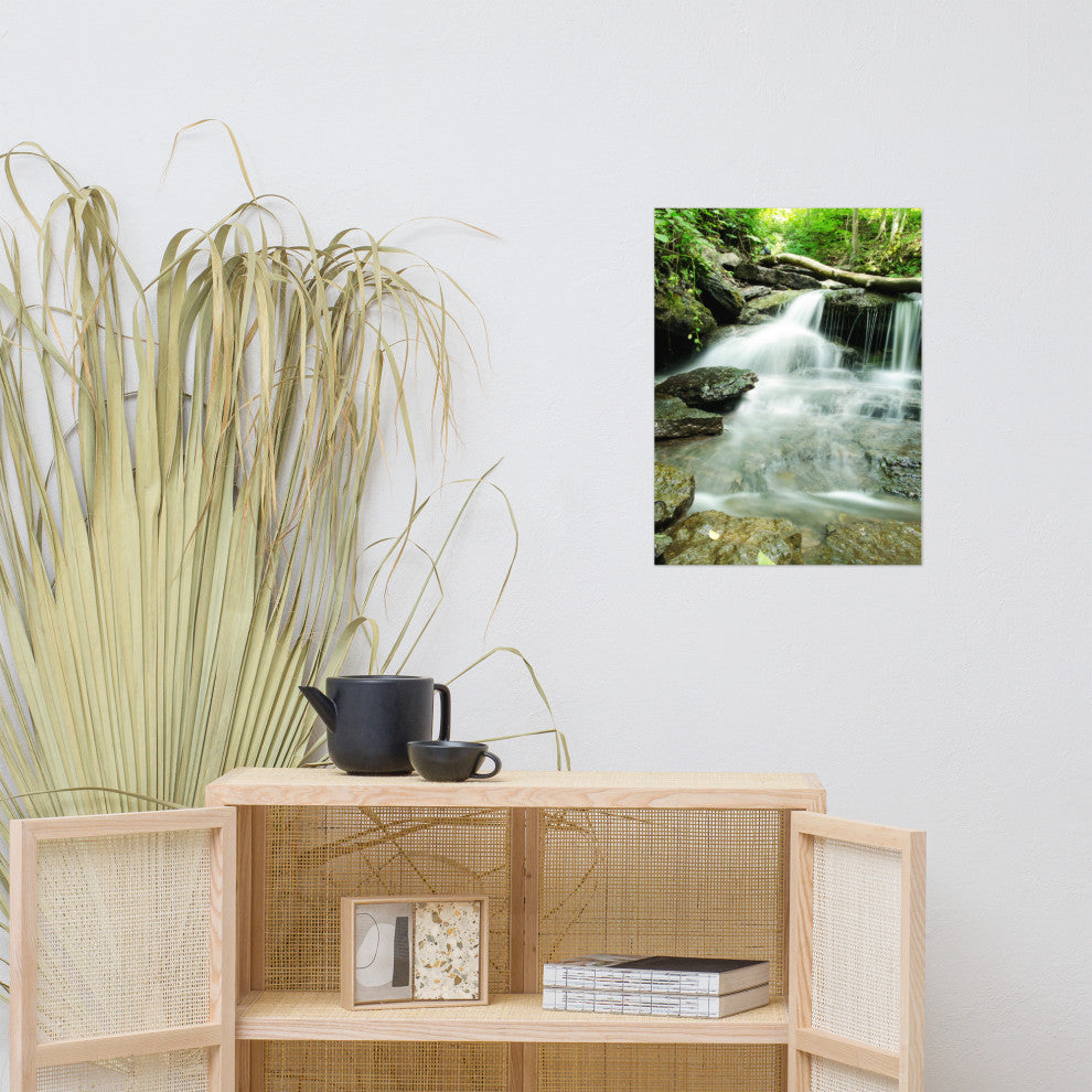 Pixley Falls 2 Landscape Photo, Waterfall Unframed Wall Art Print, 18" X 24"