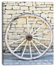 Old Vintage Broken Wood Wheel, Extra Large Landscape Canvas Art, 28"x60"