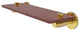 Tribecca 16" Solid Wood Shelf, Polished Brass