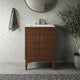 Ledger 24" Bathroom Vanity Walnut White