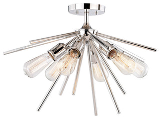 Estelle 24" Semi-Flush Mount, Polished Nickel