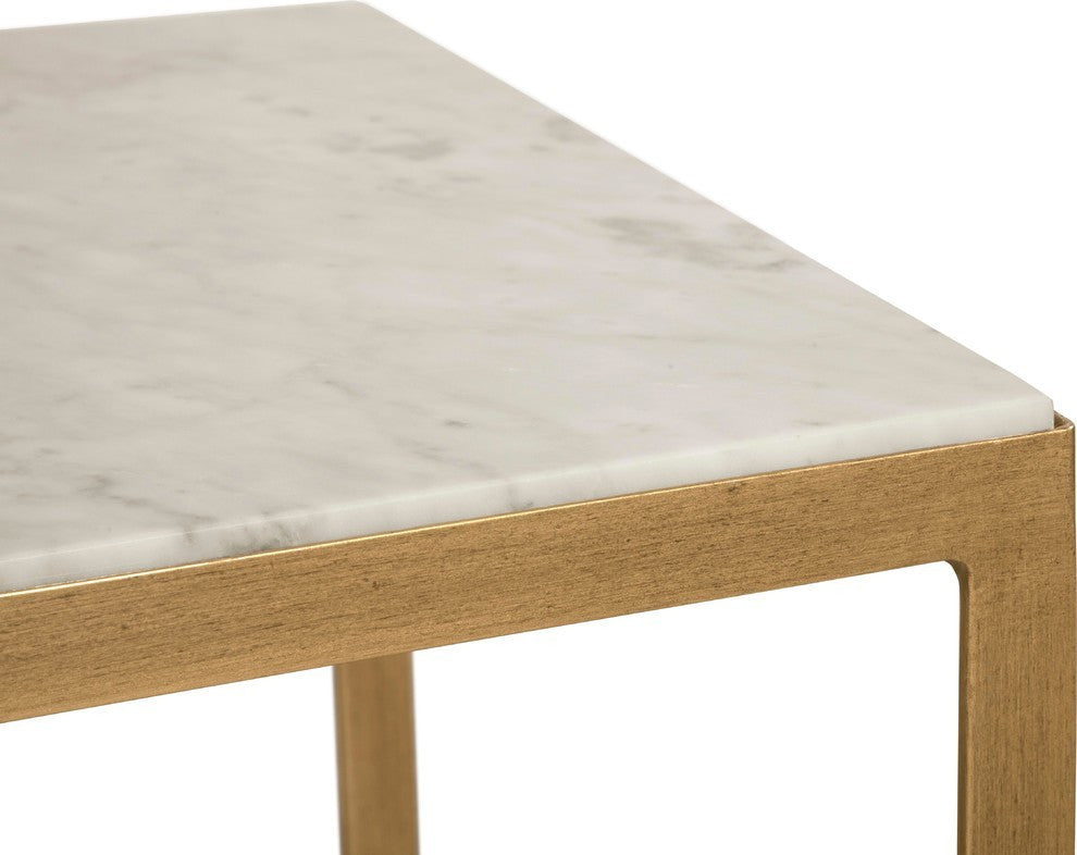 Evert Coffee Table, Rectangular, Low, White