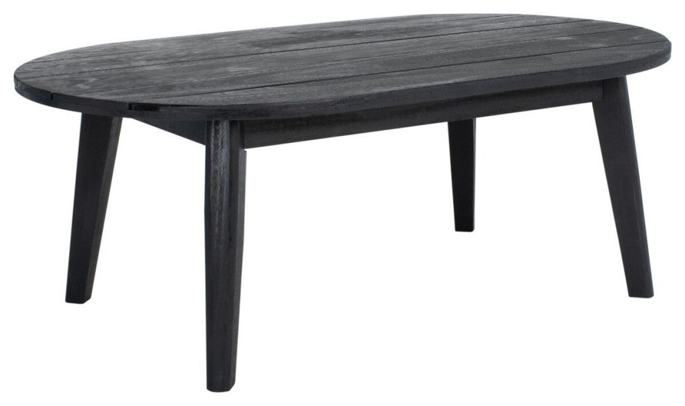 Safavieh Outdoor Deacon 4 Piece Living Set Black/Beige