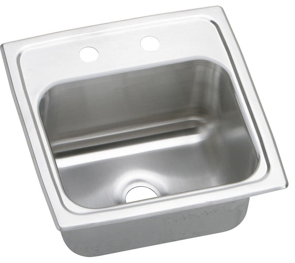 Elkay BPSR15 Celebrity 15" Drop In Single Basin Stainless Steel - 3 Faucet