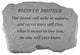 Garden Accent Family Stone, "Brother, Our Hearts Still Ache"