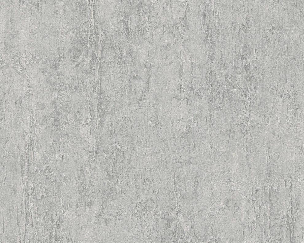 Textured Wallpaper Concrete Cottage Plain, 306694, Gray Light, 1 Roll