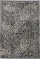 8'X11' Grey Machine Woven Traditional Quatrefoil Indoor Area Rug