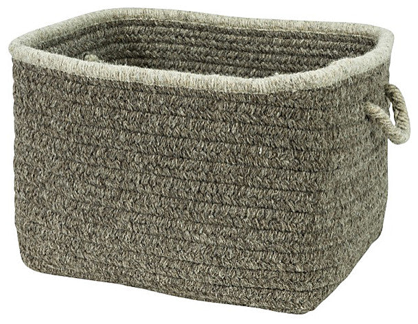 Colonial Mills Basket Natural Style Square Basket Rockport Gray Square