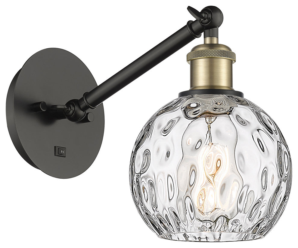 Innovations 317-1W-BAB-G1215-6-LED 1-Light Sconce, Black Antique Brass