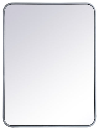 Elegant Decor MR802432S Soft Corner Metal Rectangular Mirror, 24"x32"