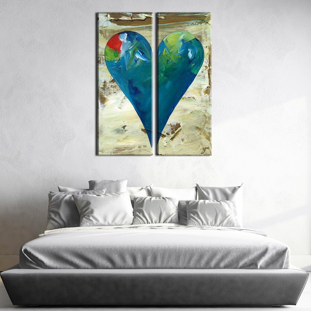 Heartwork "Deborah" 2-Piece Canvas Art Set, 30"x12"