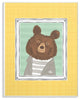Stupell Ind. Bear Portrait Yellow Wall Plaque Art, 10"x15"