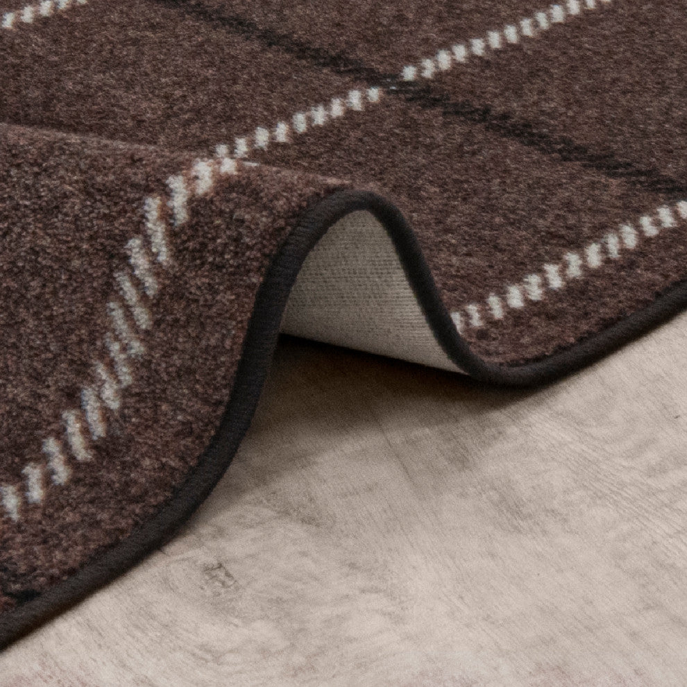 New Haven 3'10" X 5'4" Area Rug, Color Espresso