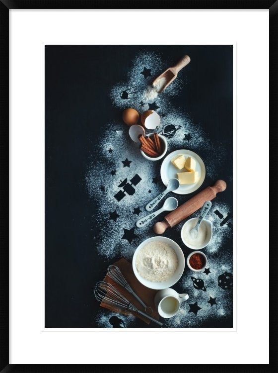 "Baking For Stargazers" Framed Digital Print by Dina Belenko, 24x32"