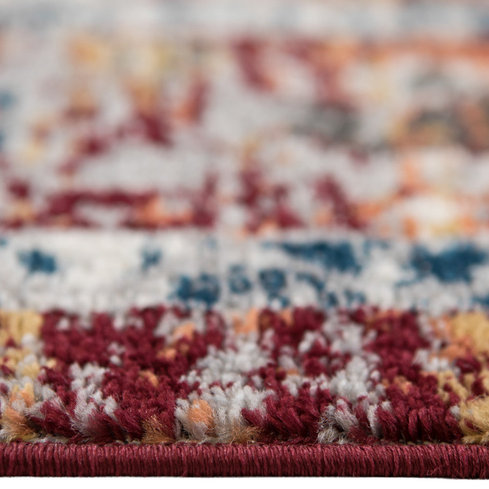Alexandria Xyryl Power-Loomed Polypropylene Area Rug, Brown, 2'x3'