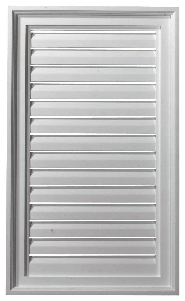 18"W x 30"H Vertical Gable Vent Louver, Functional