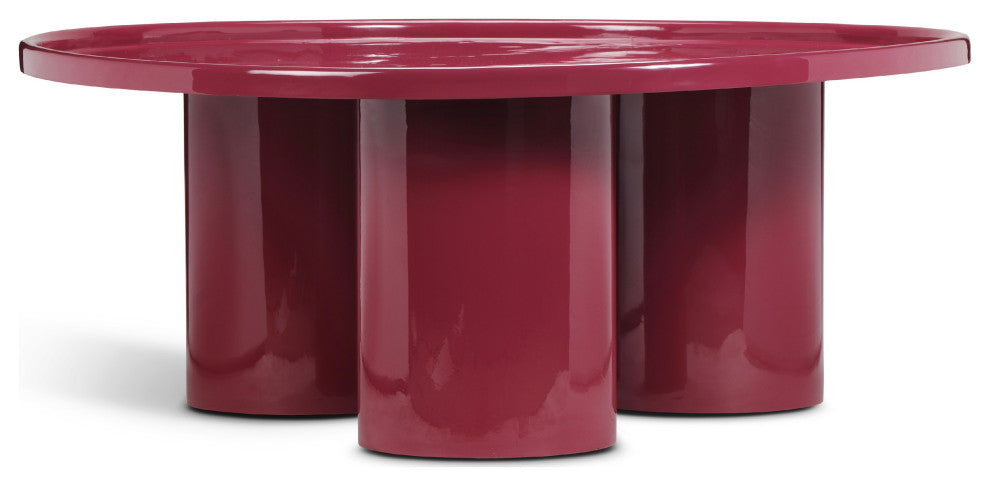 Eclat Sofia Enamel Coffee Table Plum