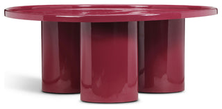 Eclat Sofia Enamel Coffee Table Plum