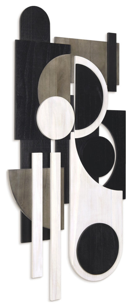 "Luminous Whisper" Hand Made Wood Abstracts Wall Art, Ap-105a-4824-06