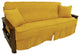 Solid Microsuede Full Futon Slipcover Set, Lemon