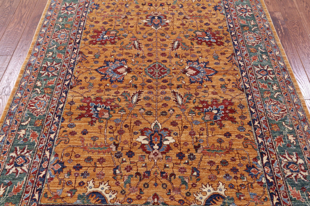 5' 8" X 8' 0" Handmade Persian Tabriz Wool Rug - Q13754