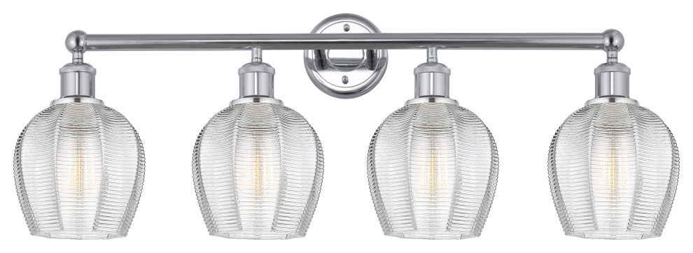 Innovations 616-4W-PC-G462-6 4 Light 32.75" Bath Vanity Light, Polished Chrome