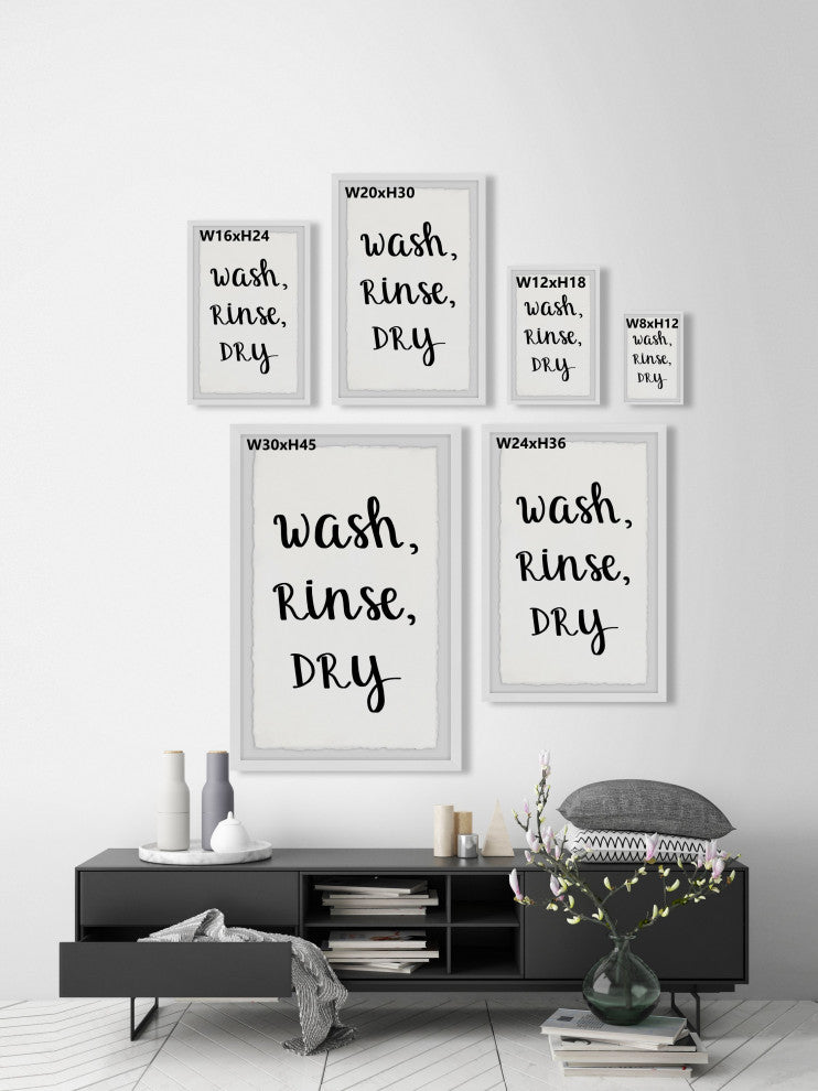 "Wash and Rinse" Framed Painting Print, 16x24