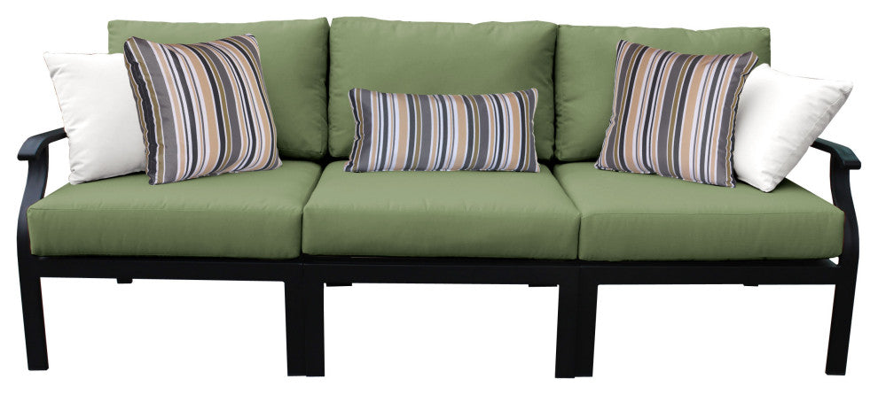 kathy ireland Madison Ave. 3 Piece Aluminum Patio Furniture Set 03c, Forest