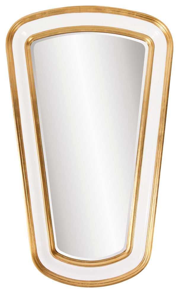 Howard Elliott Darius White Tapered Mirror