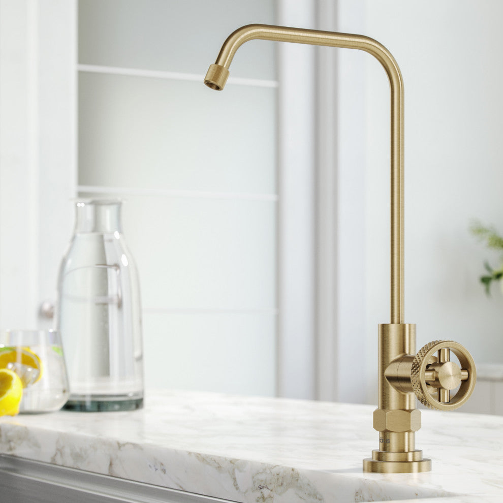 Urbix Drinking Water Dispenser Beverage Kitchen Faucet, Brushed Gold