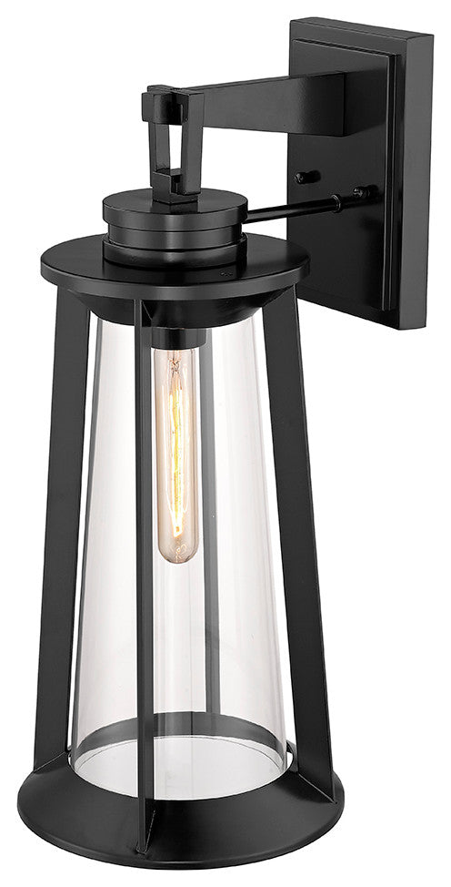 Bolling 1 Light 22" Tall Powder Coat Black Outdoor Wall Sconce